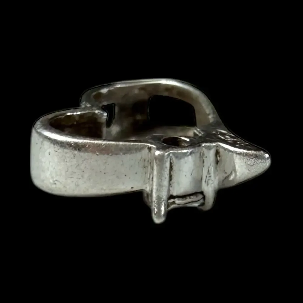 925 Sterling Silver Heart Pendant with Zircon Stone 1.75g